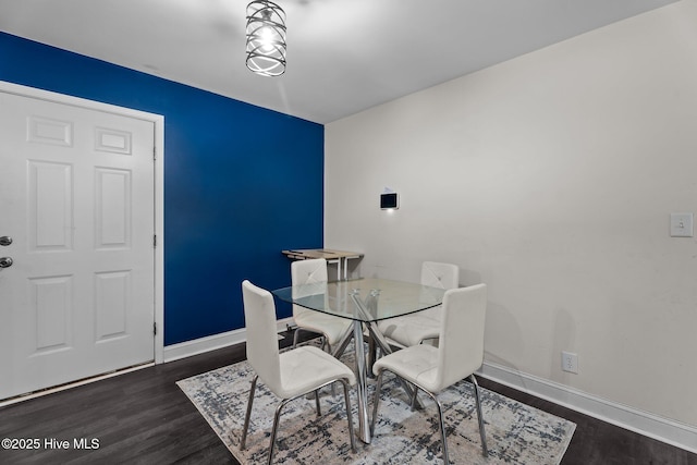 120 Ruby Rd, Goldsboro, NC 27534 - dining space with baseboards and wood finished floors