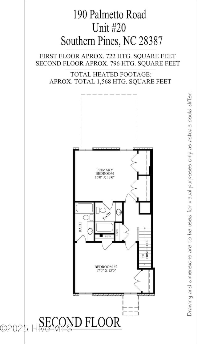 190 Palmetto Rd Unit 20, Pinehurst, NC 28374 - home floor plan