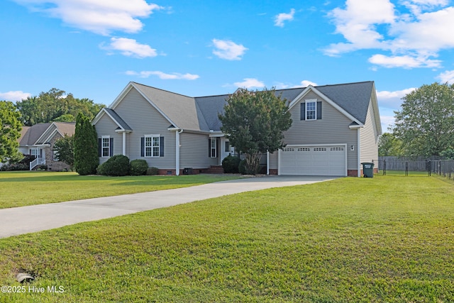 202 Brookside Way, Pikeville, NC 27863 - traditional home featuring concrete driveway, an attached garage, and crawl space