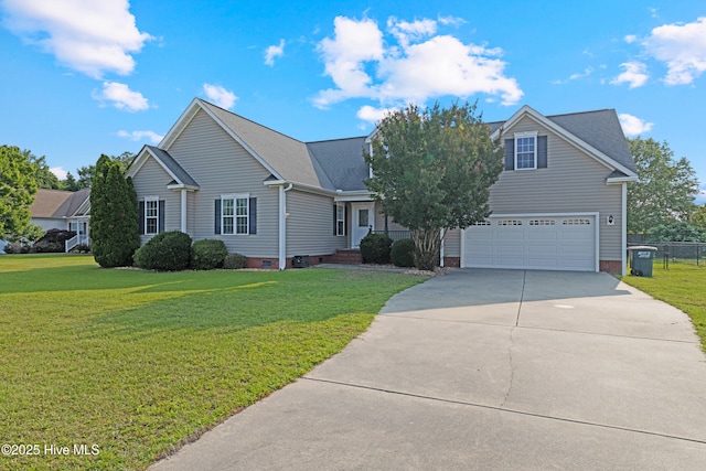 202 Brookside Way, Pikeville, NC 27863 - view of front of home featuring driveway, a garage, and crawl space