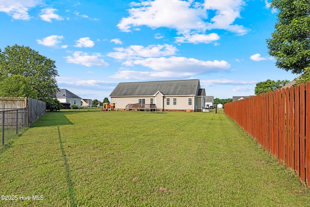 202 Brookside Way, Pikeville, NC 27863 - back of house featuring a deck and crawl space