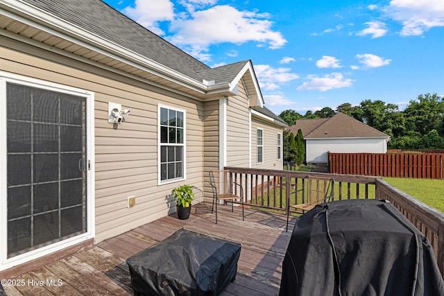 202 Brookside Way, Pikeville, NC 27863 - view of deck