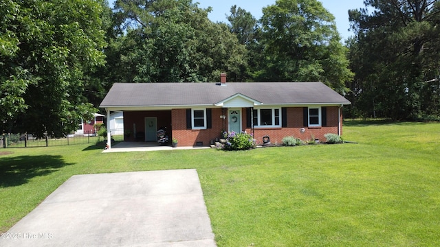 127 Deans Ln, Goldsboro, NC 27530 - single story home with brick siding, a carport, and crawl space