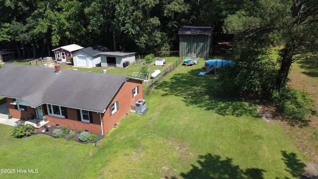127 Deans Ln, Goldsboro, NC 27530 - view from above of property