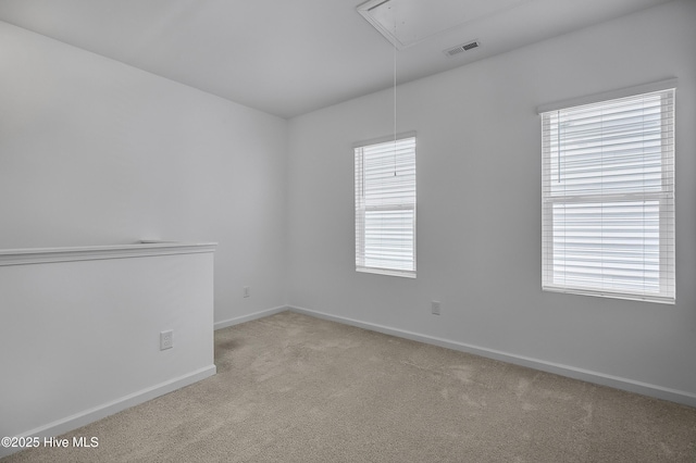 1617 Stanley St, Wilmington, NC 28401 - empty room featuring attic access, carpet, and baseboards