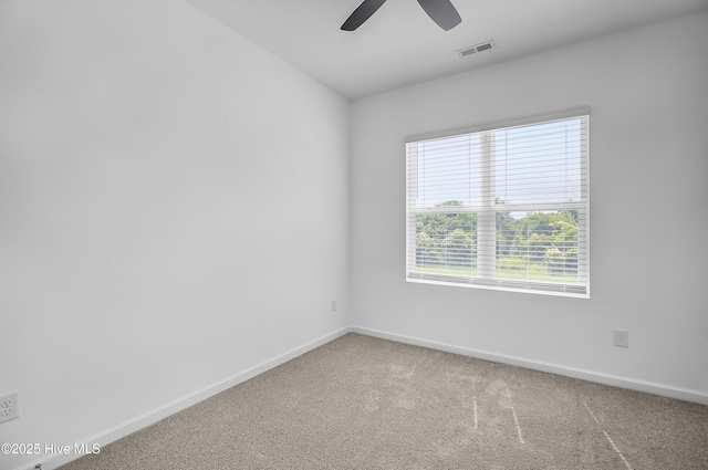 1617 Stanley St, Wilmington, NC 28401 - empty room featuring carpet, baseboards, and ceiling fan