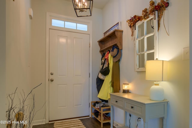 402 Saxby Way, Holly Ridge, NC 28445 - foyer entrance with a chandelier