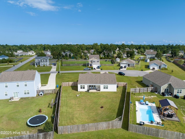 402 Saxby Way, Holly Ridge, NC 28445 - aerial view of residential area featuring a pool area