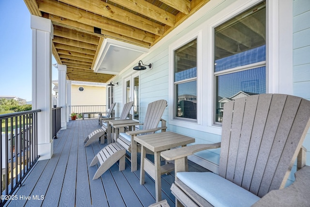 4920 E Beach Dr, Oak Island, NC 28465 - view of wooden terrace