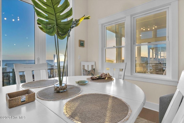 4920 E Beach Dr, Oak Island, NC 28465 - dining space with healthy amount of natural light