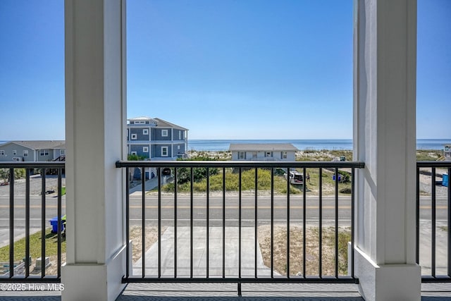 4920 E Beach Dr, Oak Island, NC 28465 - balcony featuring a water view