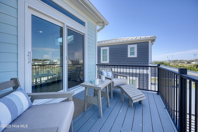 4920 E Beach Dr, Oak Island, NC 28465 - view of wooden deck