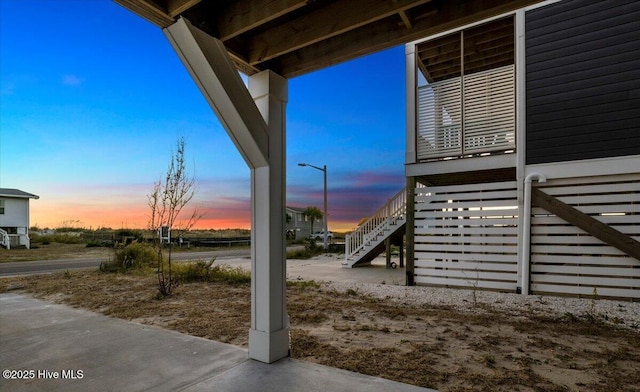4920 E Beach Dr, Oak Island, NC 28465 - view of yard with stairs