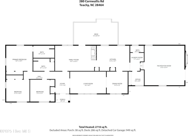 280 Cornwallis Rd, Teachey, NC 28464 - view of floor plan / room layout