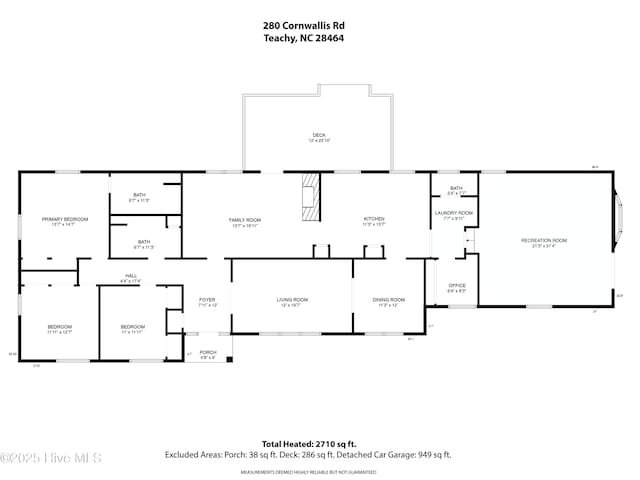 280 Cornwallis Rd, Teachey, NC 28464 - view of room layout
