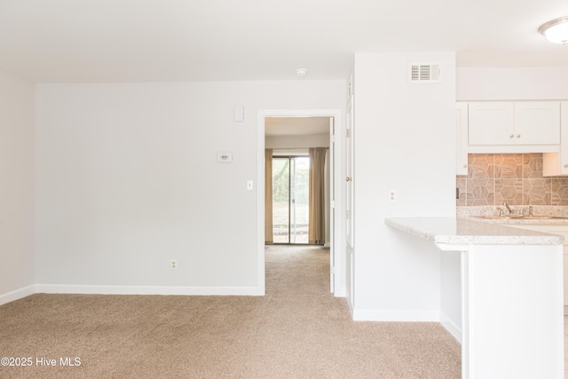 2525 Flint Dr, Wilmington, NC 28401 - empty room featuring light colored carpet, baseboards, and a sink