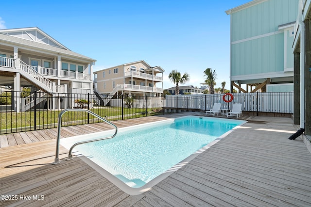 1044 Ocean Blvd W, Supply, NC 28462 - view of pool with a deck and stairs
