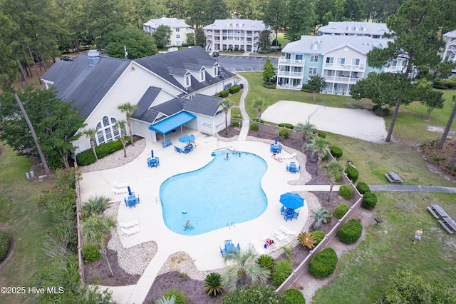 330 S Middleton Dr NW Unit 1201, Calabash, NC 28467 - bird's eye view of a pool
