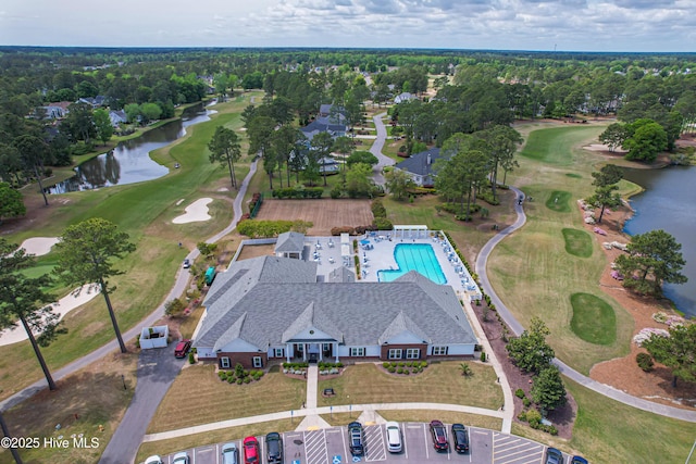 330 S Middleton Dr NW Unit 1201, Calabash, NC 28467 - bird's eye view of a nearby body of water, a local golf course, and a pool