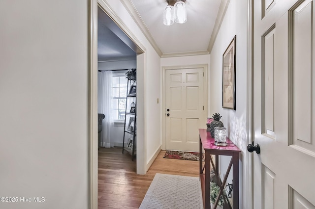 1409 Knollwood Dr NW, Wilson, NC 27896 - foyer entrance featuring ornamental molding, wood finished floors, and baseboards