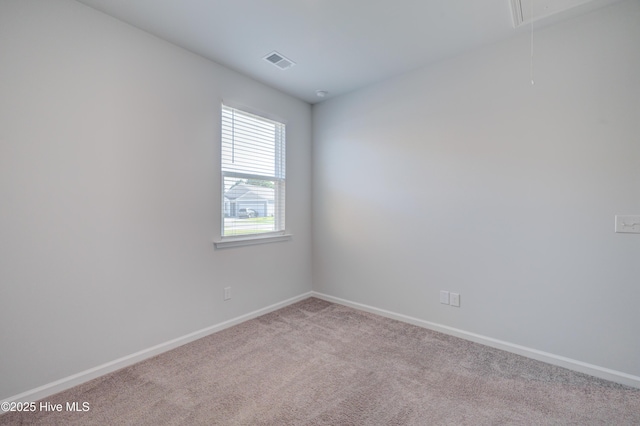 5380 Black Oak Ct, Winnabow, NC 28479 - carpeted spare room featuring attic access and baseboards