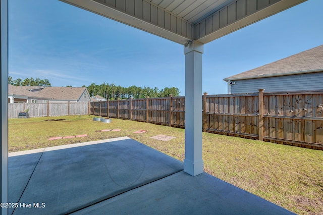 5380 Black Oak Ct, Winnabow, NC 28479 - fenced backyard featuring a patio area
