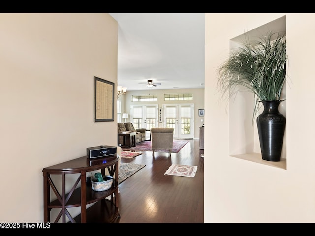 1232 Fence Post Ln, Carolina Shores, NC 28467 - corridor with wood finished floors