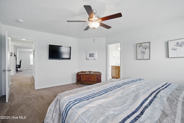 122 Mill Run Loop, South Mills, NC 27976 - bedroom with carpet flooring, baseboards, and a ceiling fan