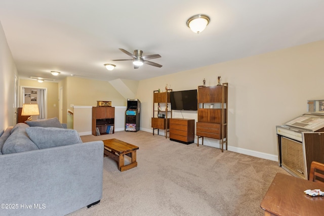 6005 Otter Tail Trl, Wilmington, NC 28412 - living room with ceiling fan and carpet floors