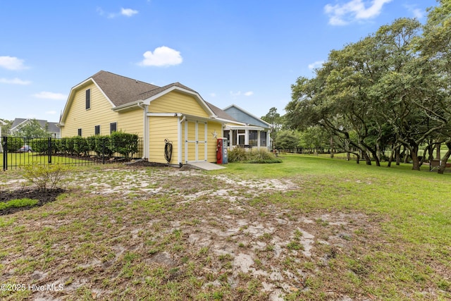 6005 Otter Tail Trl, Wilmington, NC 28412 - view of property exterior featuring a sunroom