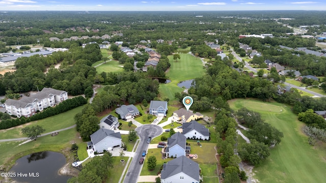 6005 Otter Tail Trl, Wilmington, NC 28412 - aerial overview of property's location with a large body of water, a golf club, and nearby suburban area