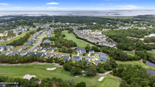 6005 Otter Tail Trl, Wilmington, NC 28412 - aerial overview of property's location with a local golf course, a nearby body of water, and nearby suburban area