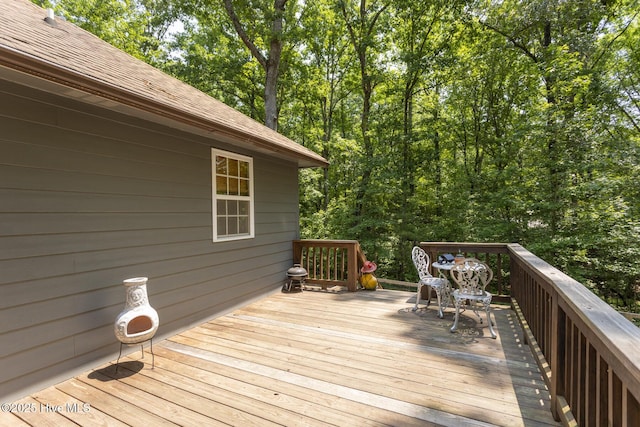 108 Western Trl, Carthage, NC 28327 - view of wooden terrace
