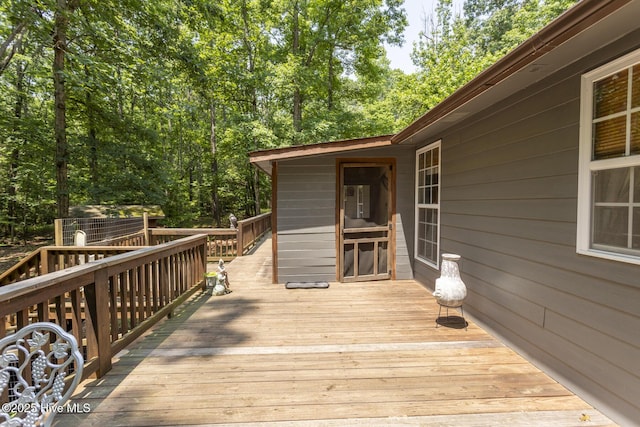 108 Western Trl, Carthage, NC 28327 - view of wooden terrace