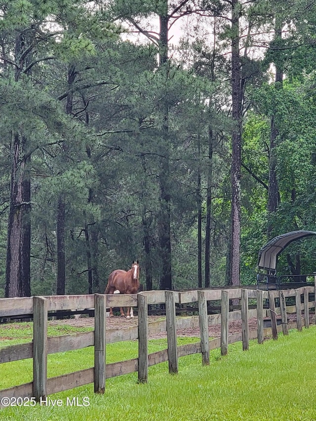 108 Western Trl, Carthage, NC 28327 - view of yard featuring a view of trees