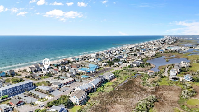 517 N Shore Dr, Surf City, NC 28445 - bird's eye view of waterfront with a beach