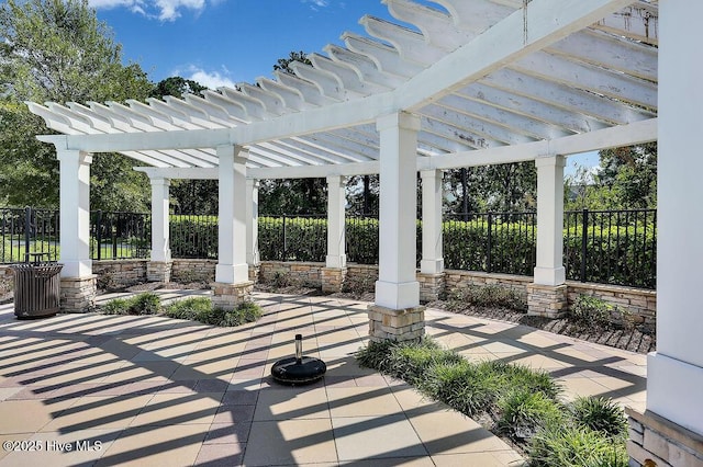 3350 Club Villas Dr # 105, Southport, NC 28461 - porch with a pergola