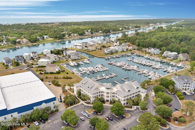 3350 Club Villas Dr # 105, Southport, NC 28461 - aerial view of a large body of water and a marina