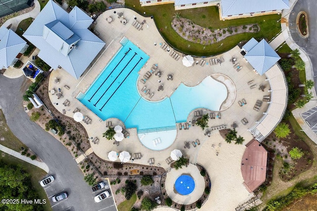 3350 Club Villas Dr # 105, Southport, NC 28461 - drone / aerial view of a pool