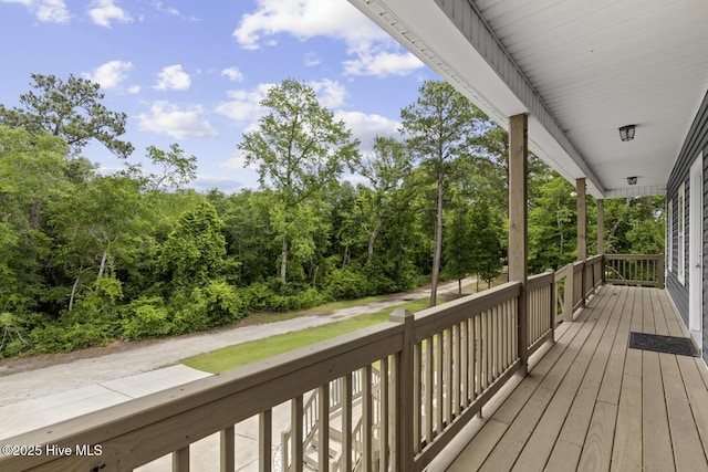 452 Crows Nest Ln, Sneads Ferry, NC 28460 - view of wooden porch