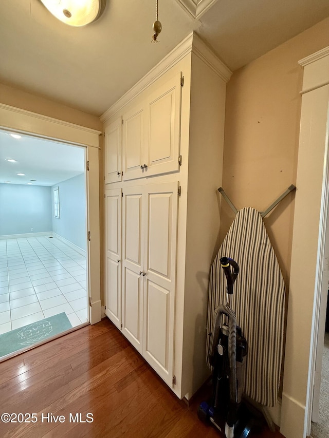 5934 NC-42, Macclesfield, NC 27852 - hallway with wood finished floors