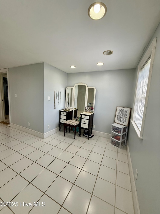 5934 NC-42, Macclesfield, NC 27852 - office area with baseboards, light tile patterned floors, recessed lighting, and arched walkways