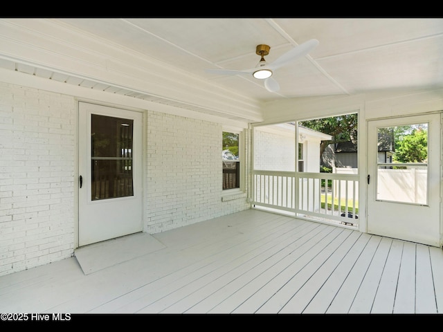 109 Inlet Ct, Hampstead, NC 28443 - wooden deck featuring ceiling fan