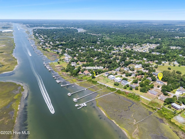 109 Inlet Ct, Hampstead, NC 28443 - aerial view of property's location featuring a nearby body of water