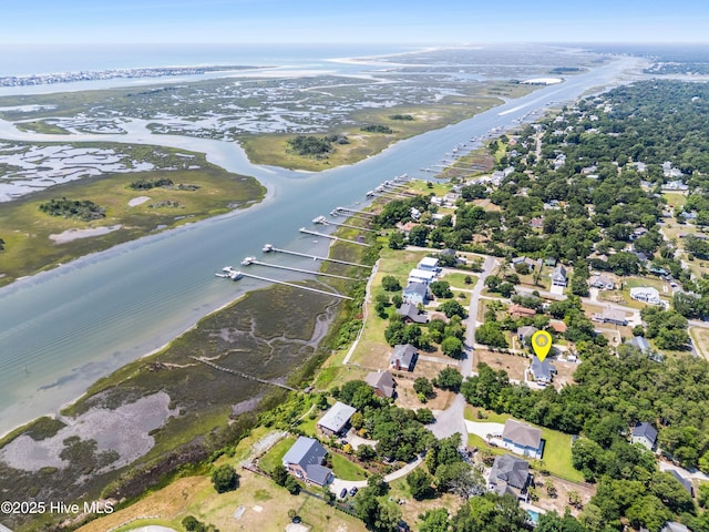 109 Inlet Ct, Hampstead, NC 28443 - aerial overview of property's location with a nearby body of water