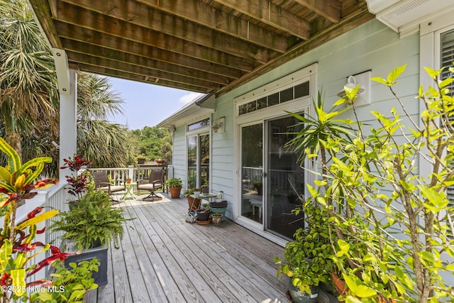 209 Georgia Ave, Carolina Beach, NC 28428 - view of wooden terrace