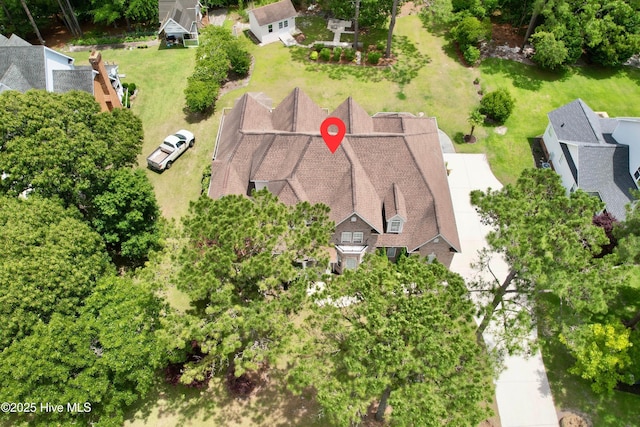 205 S Grist Mill Rd, Hampstead, NC 28443 - view from above of property featuring a tree filled landscape
