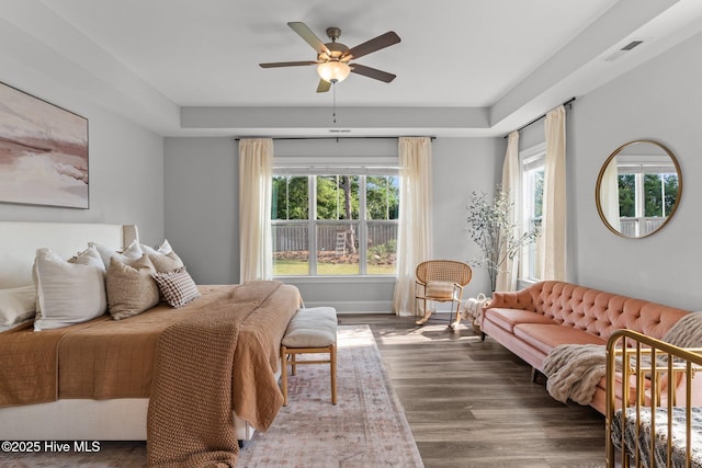386 Yucca Ln, Wilmington, NC 28412 - bedroom featuring wood finished floors and ceiling fan