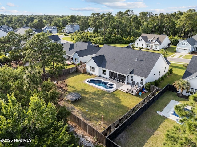 386 Yucca Ln, Wilmington, NC 28412 - aerial view of residential area with a pool area
