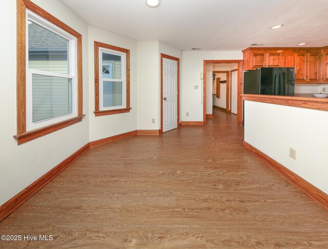 813 Puddin Ridge Rd, Moyock, NC 27958 - hall with wood finished floors, baseboards, and recessed lighting